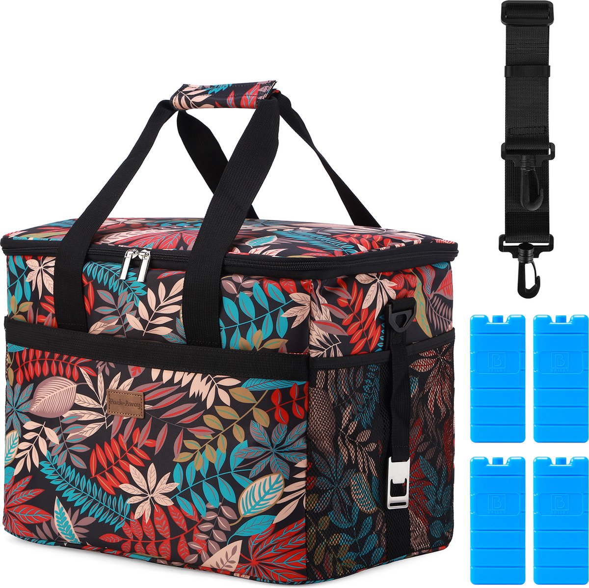 Packaway 4 Laags Geïsoleerde Koeltas - Lunchtas 30 liter - Jungle