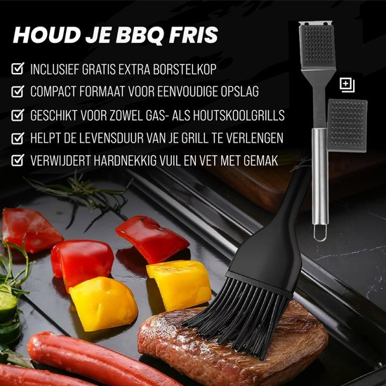 Master Knives 42 pièces - Accessoires BBQ – Outils BBQ – Set BBQ – Acier inoxydable