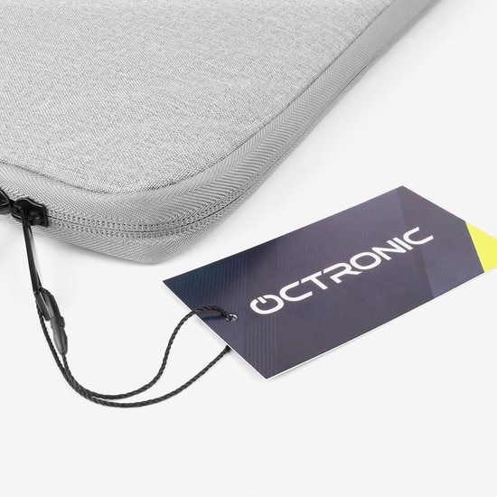 Housse pour ordinateur portable 17 pouces - Housse pour ordinateur portable adaptée à MacBook Pro - Housse pour tablette - avec étui de rangement pour câbles - Grijs
