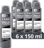 Déodorant sec invisible Dove Men+Care - 6 x 150 ml