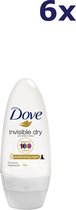 6x Dove Roll On Invisible Dry 50ml