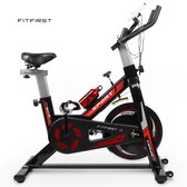 Vélo d'appartement FitFirst® S175 - Vélo de Fitness - Moniteur de fréquence cardiaque intégré - Écran avec informations - Réglable - Porte-bouteille - Poids utilisateur maximum 150 kg
