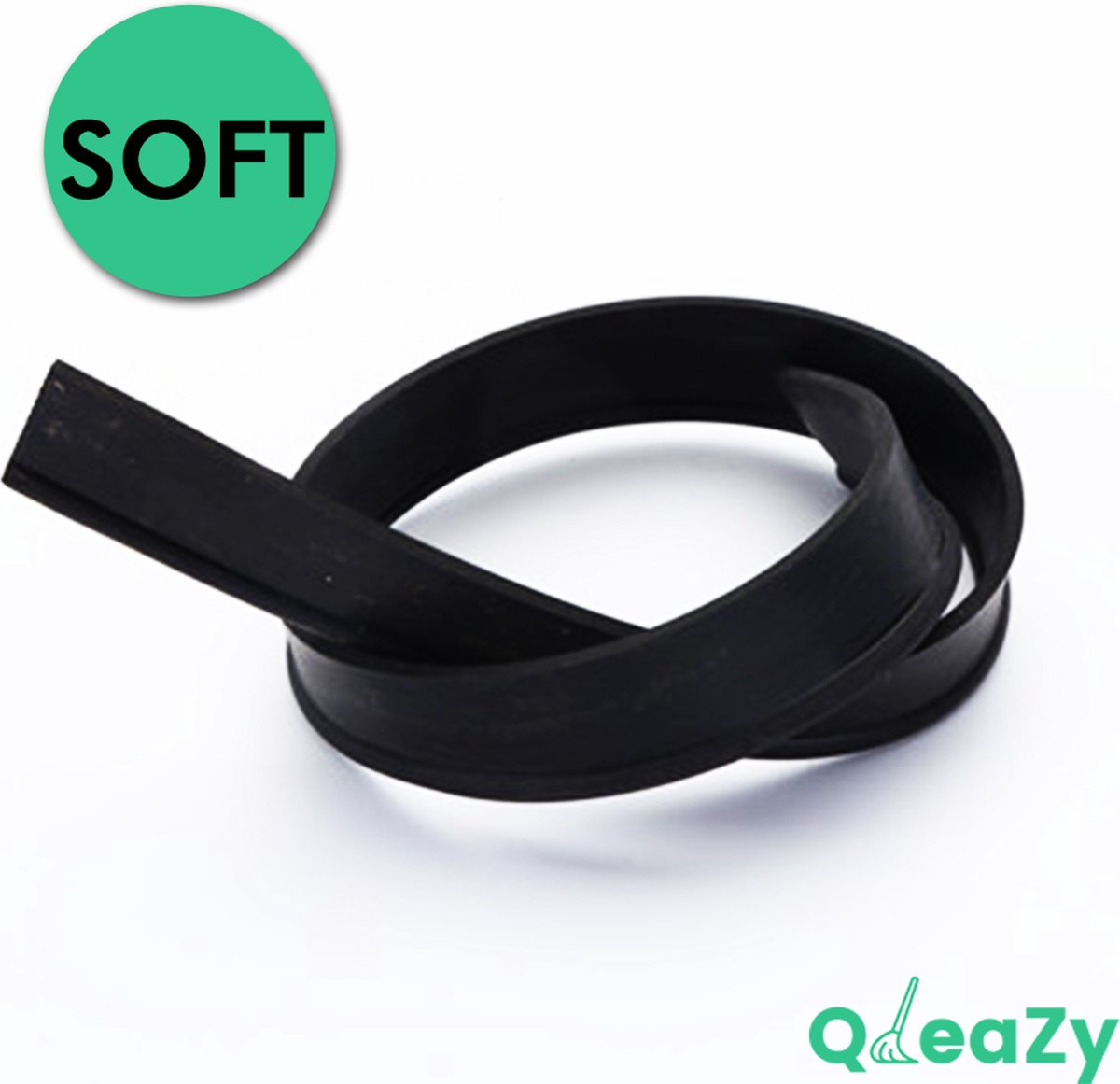 Goedkoopste 3x Soft Rubber voor trekker Zeem professioneel 25cm Raamwisser Vensterwisser - STREEPLOOS uw raam schoon - QleaZy