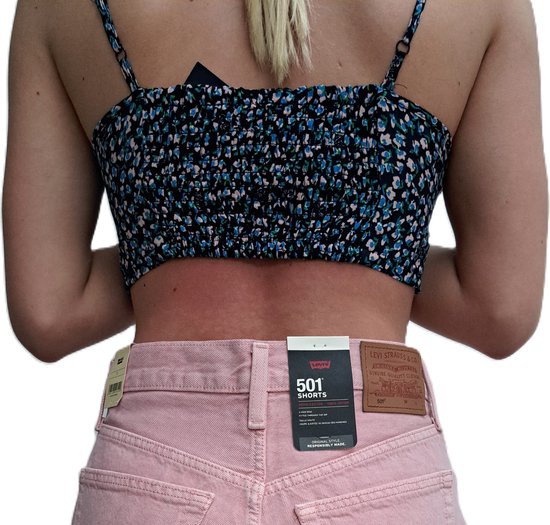 Jeans Tommy | Haut fleuri | Femmes | Blauw - Rose | Taille M