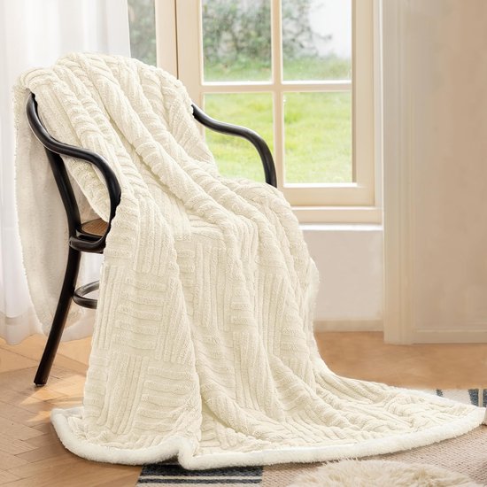 Deken Voor De Bank, Knuffeldeken, Turquoise, Warme Sherpa Bankovertrek Deken Dikke Bankdeken 230 X 270 Cm Wollige Woondeken Voor De Bank