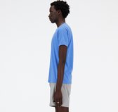 New Balance Heathertech T-Shirt Heren Sportshirt - Blauw OASIS HEATHER - Maat XL