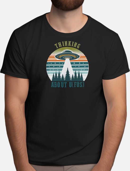 Foto: Thinking about ufos t shirt alienlife gift cadeau extraterrestrial ufosighting alienencounter buitenaardsleven buitenaardswezen ufowaarneming buitenaardseontmoeting
