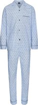 Pastunette Heren Pyjama katoen met knoopsluiting - 50 - Blauw