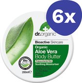 Beurre corporel à l'Aloe Vera Dr Organic (6x 200 ml)