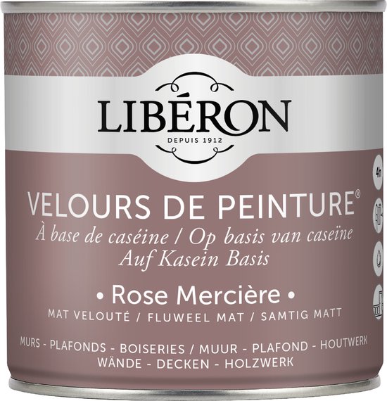 Libéron Velours De Peinture - 0.5L - Rose Mercière