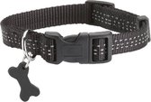 Bobby - Hondenhalsband - Reflectie Safe - Zwart - XS 18-28cm