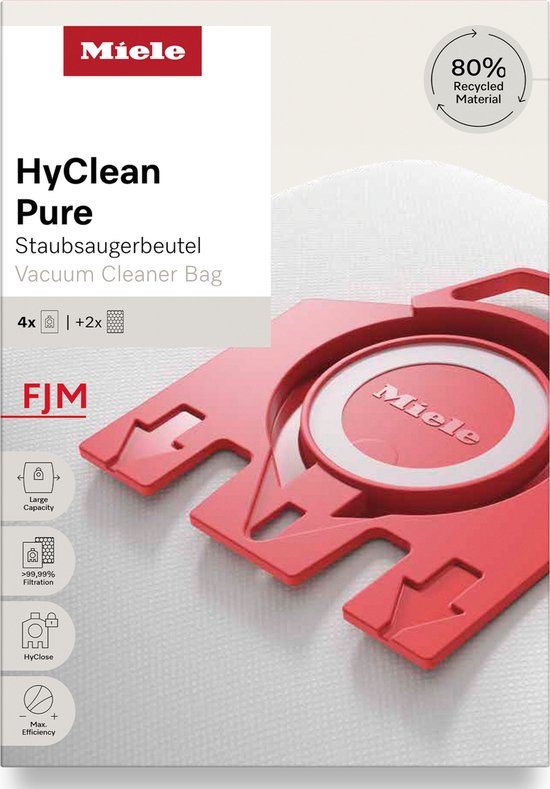 Foto: Miele fjm hyclean pure 2 0 stofzuigerzakken 4 stuks