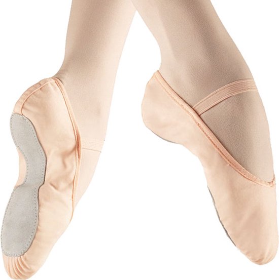 Dancer Dancewear® Balletschoenen meisje | 'Eleve' | Canvas | ROZE | Hele zool | Elastisch canvas | Voor kinderen | Maat 23