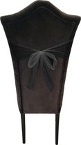 1x Hobby/decoratie zwarte tule stof op rol 15 cm x 9 meter - Gaatjesstof mesh - Zwarte cadeaulinten - Hobbymateriaal benodigdheden - Verpakkingsmaterialen