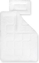 r Kindersteppbedset Basic, deken met kussen, Öko-Tex Standard 100, 100 x 135 cm + 40 x 60 cm, wit