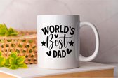 Mok World's Best Dad - Fatherhood - Gift - Cadeau - DadLife - BestDad - SuperDad - Vader - VaderZoon - VaderDochter - VaderZijn