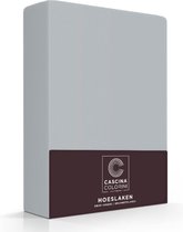 Premium Egyptisch percale katoen hoeslaken grijs - 90x200 (eenpersoons) - meest luxe katoensoort - hogere weefdichtheid en garenfijnheid - perfecte pasvorm
