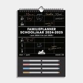 Hobbit - Familieplanner Markers - 2024-2025 - 1 week op 1 pagina - A4 (21 x 29,7cm) - Zwart