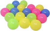 Balles de piscine à balles en plastique Concorde - couleurs vives - 18x pièces - 6 cm