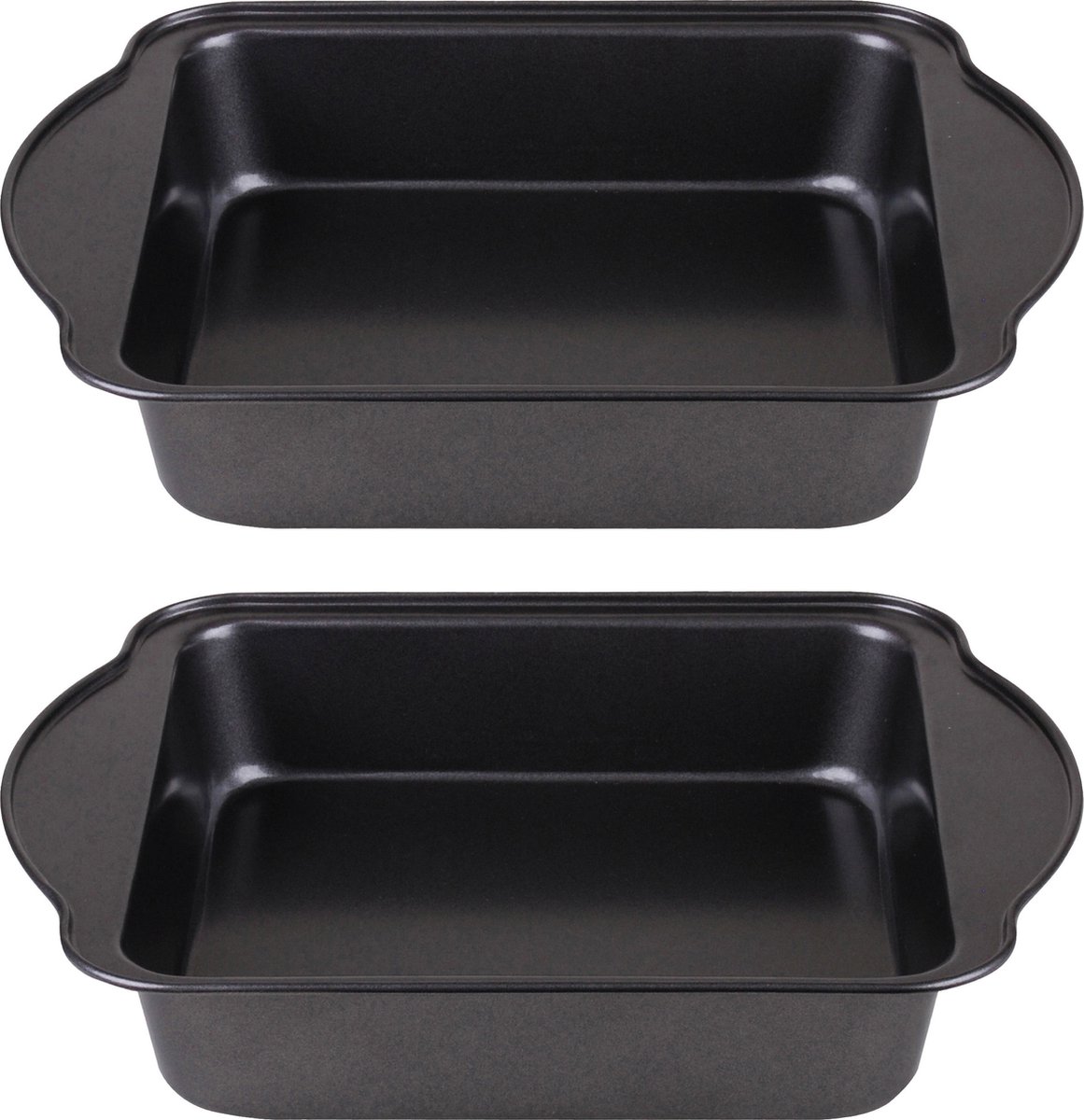 Chef Traiteur Ovenschaal - 2x - rechthoek - 2.5 Liter - 27,5 x 22 x 5 cm - met anti-kleef laag