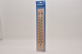 Thermomètre - pour intérieur et extérieur - bois - 40 x 7 cm - Celsius/Fahrenheit