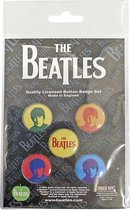 The Beatles - Badge/bouton coloré J, P, G&R - Set de 5 - Multicolore