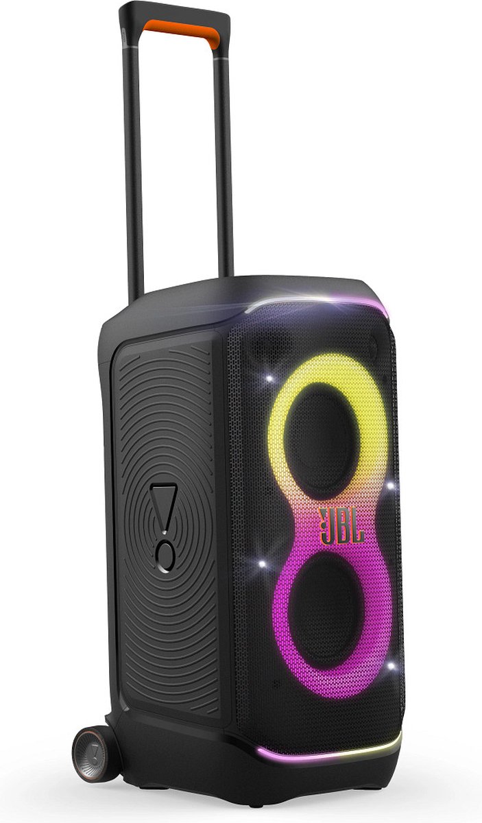 JBL Partybox Stage 320 - Draadloze Bluetooth Party Speaker - Op Wielen - Uitschuifbare Hangreep - LED verlichting - 18 uur - Spatwaterdicht - Zwart – foto 4