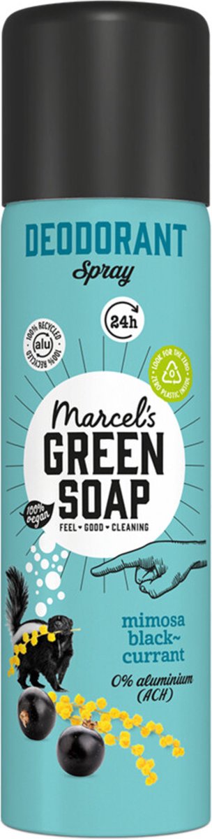 Goedkoopste Marcel's Green Soap Deodorant Spray Mimosa Blackcurrant 150 ml