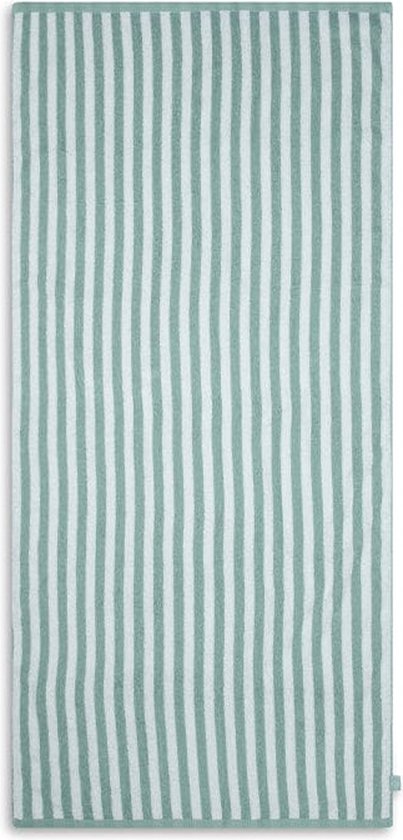 Swim Essentials Strandlaken Kind - Strandhanddoek Kinderen - Groen Wit Gestreept - 135 x 65 cm