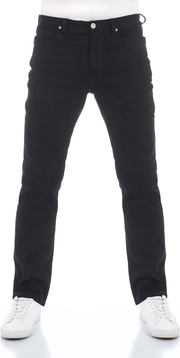 Lee Heren Jeans Broeken BROOKLYN STRAIGHT regular/straight Fit Zwart 48W / 34L Volwassenen