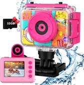 Mini-Digitale Kindercamera - Waterdicht - Onderwatercamera - Actiecamera voor Kinderen