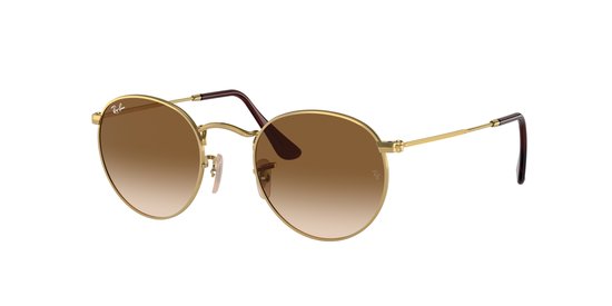 Ray Ban - Round Metal - Arista - Polar Clear Gradient Dark Brown — afbeelding 2