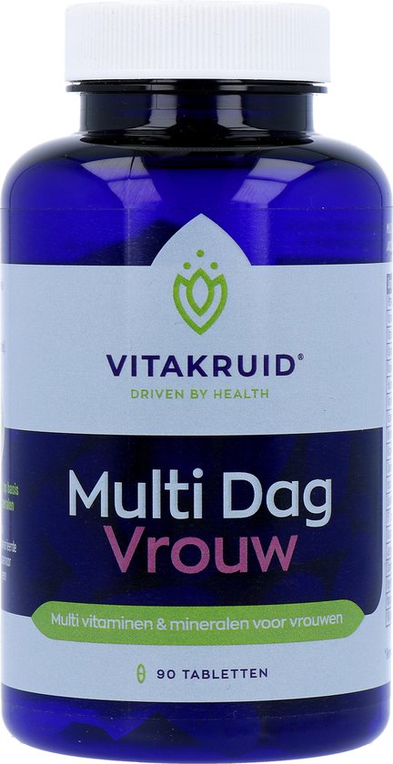 Vitakruid Multi Dag vrouw Voedingssupplement - 90 tabletten