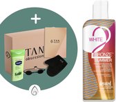 Devoted Creations ® White 2 Bronze Summer - Zonnebankcreme - Zonnebankcremes - Zonnebank creme - Met Bronzer - Incl. Exclusieve Tan Obsession Giftbox - 250 ML