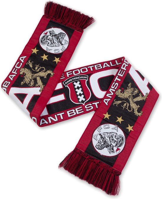 Echarpe AFCA HD Double face Rouge / Zwart - Ajax - Amsterdam - Fanwear - Voetbal