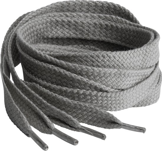 Springyard Shoelaces Flat 9.0 - lacets plats - gris foncé - 120 cm de long - 9 mm de large - 1 paire