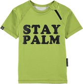 Beach & Bandits - UV-zwemshirt voor kinderen - UPF50+ - Korte mouw - Stay Palm - Groen - maat 128-134cm