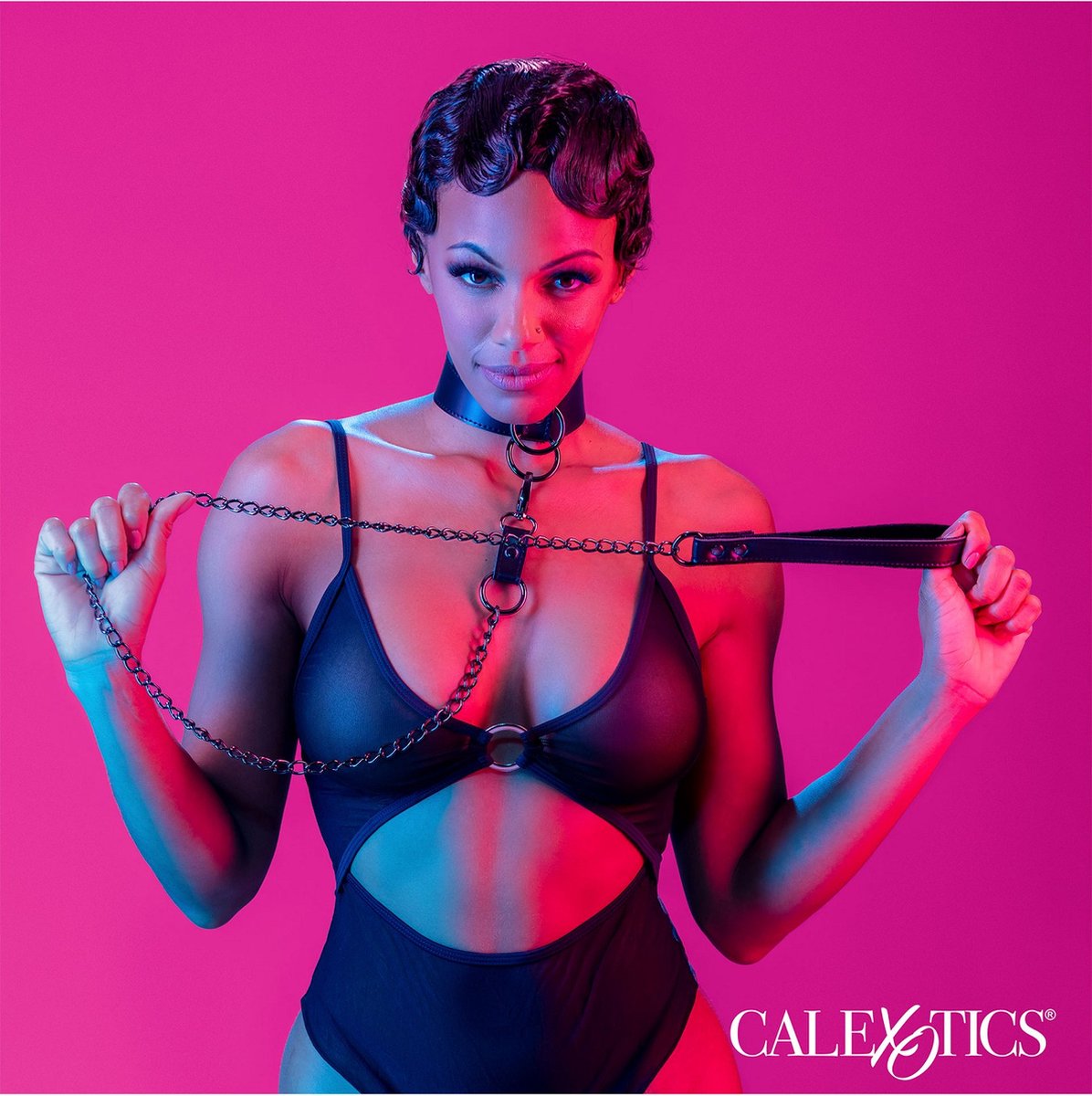 CalExotics Euphoria Halsband met Ketting Riem