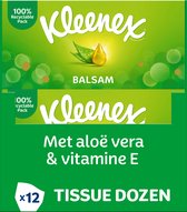 Kleenex tissues - Balsam - Voordeelverpakking - 12 x 64 stuks = 768 zakdoekjes