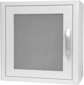 AED binnen-kast | metaal | kleur (wit) | met magneet alarm
