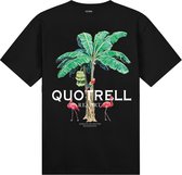 Quotrell - RESORT T-SHIRT - BLACK/WHITE - XL