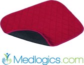 Medlogics wasbare stoelbeschermer incontinentie onderlegger stoel of bed - wasbaar - Rood 40 x 50 cm