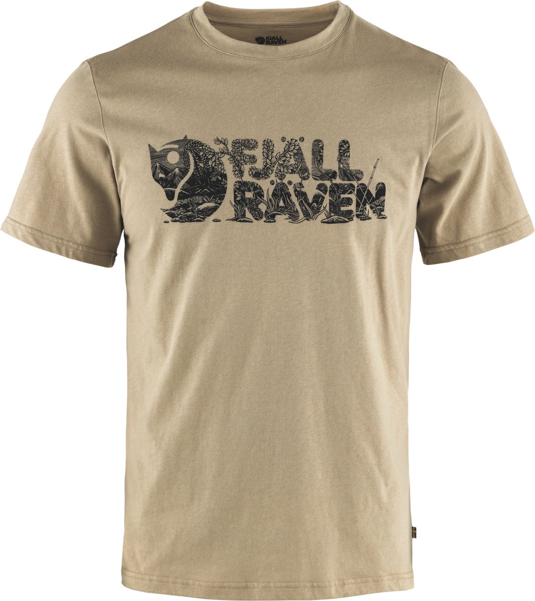 Fjallraven Lush Logo T-shirt Men T-shirt Heren Fossil