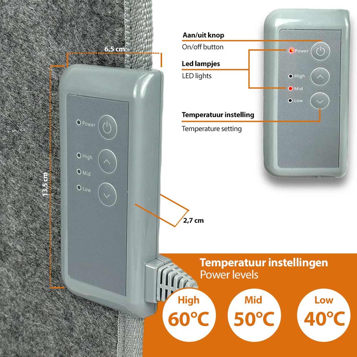 SHARK Vouwbaar infrarood paneel met 3 warmtestanden | Mobiele Heater Verwarming | Infrarood paneel | Bureau verwarming | Mobiel Infraroodverwarmer | Met 3 warmtestanden | Vouwbaar | Verplaatsbaar en Gericht Elektrisch Bijverwarmen – foto 4