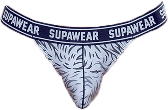 Supawear POW Thong Polar Bear - MAAT M - Heren Ondergoed - String voor Man - Mannen String