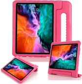 Hoes geschikt voor Apple iPad Pro11Inch 2018/2020/2021/2022 en IPAD Air 10.9 4e,5e gen 2020/2022 - Roze Kinderhoes - Met Handvat - Tablethoes - Roze iPadhoes - van Heble®