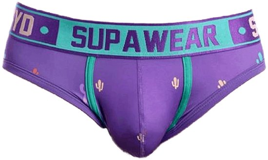 Sous-vêtement Supawear Sprint Cacti Slip Prickly Purple | Sous-vêtements hommes | Sous-vêtements hommes | Sous-vêtements pour hommes | Hommes Slip | Hommes Brief | Slip homme
