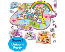 foto van Orchard Toys - Unicorn Fun Game - 3 in 1 - koppel en geheugenspellen - eenhoorn thema - vanaf 4 jaar