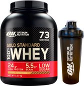 Optimum Nutrition Gold Standard 100% Whey Protein Bundel – Caramel Toffee Fudge Proteine Poeder + ON Shakebeker – 2270 gram (71 servings)