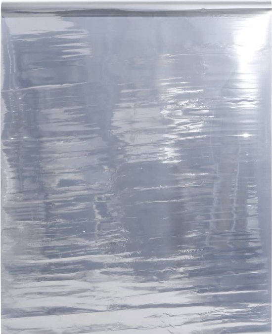 vidaXL - Zonnefolie - statisch - reflecterend - 60x500 - cm - PVC - zilverkleurig